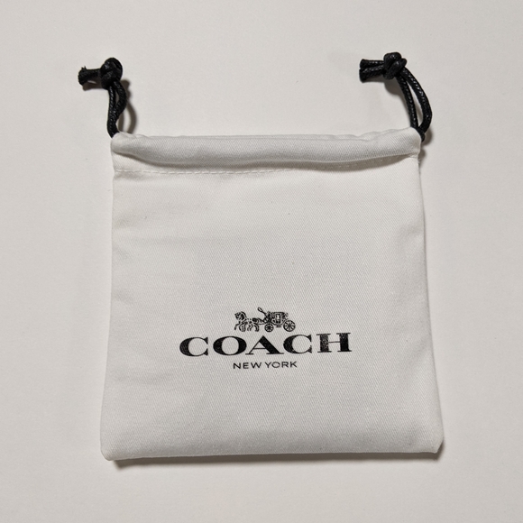 NWT COACH Rainbow Pave Heart Stud Earrings Signature C - Picture 6 of 6